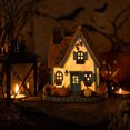 thumbnail image 2 of HAHUT Vintage Light-Up Pumpkins Cottage, Hand-Painted Pumpkin LED House Decor for Autumn Thanksgiving Halloween Tabletop Mantel Shelf Display (Orange), 2 of 8