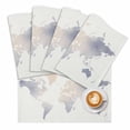 thumbnail image 2 of Soft Watercolor World Map Placemats Set of 4,Wipeable Washable Table Mats for Dining Tables, Minimalist Travel Art Print Place Mats for Kitchen Event Party Tabletop Decor, 2 of 9