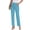 Light Blue, variant on Laqbezok Women's Cotton Linen Pants, High Waist Drawstring Casual Loose Trousers with Pockets for Summer Beach Travel Vacation
