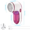 thumbnail image 2 of Electric Lint Remover, Rechargeable Sweater Shaver, Cordless Fabric Defuzzer with 3 Blades for Clothes Fuzz, Pills, Red, 2 of 9