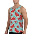 thumbnail image 2 of Xecao Watermelon Men's Tank Top Workout Quick Dry Sleeveless Gym Jogging Muscle Shirts Summer Swim Beach Tops, 2 of 9