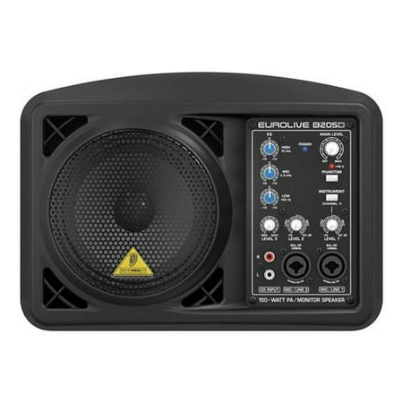 Behringer Eurolive B205D 150W Active PA Speaker with Mixer, EQ