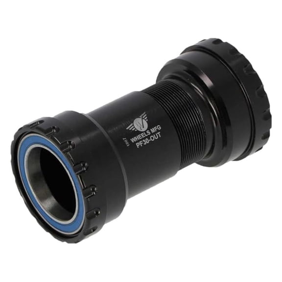 Press Fit 30 to Outboard Bottom Bracket with Angular Contact Bearings, Black, 24mm Spindle