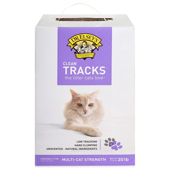 Dr. Elsey's Clean Tracks Clumping Clay Cat Litter 20 lb. Box
