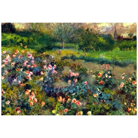 - Pierre Auguste Renoir Rose Grove Art Print Poster - 19x13