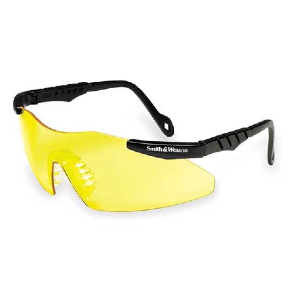 SMITH & WESSON 19826 Magnum® 3G Safety Glasses Black Frm , Yellow