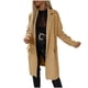 thumbnail image 2 of Chaquetas y abrigos casuales de manga larga sin capucha para mujer, chaqueta informal con bolsillos, color liso, de manga larga, abrigo con botones., 2 of 9