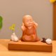 thumbnail image 4 of XWSHYW Decoraciones para El Hogar Adorno de Resina Basimu Pequeño Monje Inspirado En Zen, 4 of 5