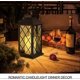 thumbnail image 3 of Solar Lantern, Outdoor Garden Hanging Lanterns,Set of 2,Waterproof LED Flickering Flameless Candle Mission Lights for Table,Outdoor,Party Decorative, 3 of 5