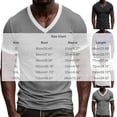 thumbnail image 2 of V Neck T-Shirt Men Knitted Ribbed Short Sleeve Casual Athletic Workout Pullover Tops Fathers Gift S-3XL, 2 of 8