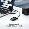 thumbnail image 4 of UGREEN 4-in-1 USB 3.0 Memory Card Reader for SD/Micro SD/CF/Compact Flash Cards, New, 1 Pack, 4 of 8