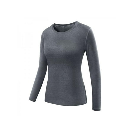 Lavaport Women Compression Long Sleeve Yoga Tight Workout Tee Tops
