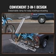 thumbnail image 2 of SKYSHALO Dual Motorcycle Hitch Carrier, 600 LBS Capacity, Aluminum, Includes Ramp, Ratchet Straps & Stabilizer for Cars, Trucks with 2-Inch Receiver, 2 of 9