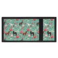 thumbnail image 4 of CHAQLIN Kids Trifold Wallet Horse Floral Print Portable Small Purse for Outdoor, Polyester Easy to Clean Youth Wallet, 4 of 6
