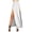 F-484White, variant on ZHOGXU Women'S Skirt Summer High Waist Solid Color Side Split Fashion Comfortable Maxi Skirt For Casual Daily Wear,Black,S