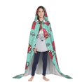 thumbnail image 3 of Honeii Snowflake Hot Cocoa Print Poncho Cape, Cloak Coat, Snuggly Hooded Wearable Blanket, Hooded Cape For Teenagers,Halloween Costumes-Large, 3 of 7