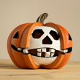 thumbnail image 5 of HUASHENG Décorations de Citrouille d'Halloween Statue Classique de Citrouille Décoration de Table pour Maison, 5 of 5