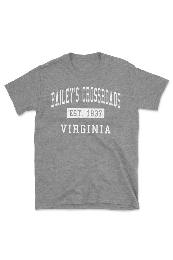Bailey's Crossroads Virginia Classic Established Men's Cotton T-Shirt