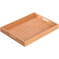 thumbnail image 1 of Bamboo Serving Tray Breakfast Coffee Table Tray, 45cmx33cmx4.3cm, 1 of 6
