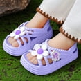 thumbnail image 2 of Quealent Toddler Girls & Boys Sandals Little Girls Boys Kids Summer Dress Shoes Little kids Casual Sandals Purple for Size 1.5, 2 of 8