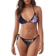 thumbnail image 1 of Balery Purple Moon Cat Pijama Estampado Bikini de Dos Piezas para Mujer - Conjunto de Bikini Ajustable Sexy y Cómodo para Playa, 1 of 6