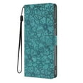 thumbnail image 2 of Leather For Samsung Galaxy A56 5G Case Cherry Blossom Embossed Flip Wallet Leather Case with Card Holder Magnetic Closure Shockproof Kickstand Protective Phone Cases Cover,Green,For Galaxy A56 5G, 2 of 8