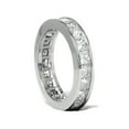 thumbnail image 2 of 3ct Channel Set Diamond Eternity Ring 950 Platinum, 2 of 2