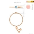 thumbnail image 4 of Angara Natural 0.1 Ct. Aquamarine Stackable Ring in 14K Rose Gold for Women (Ring Size: 6), 4 of 9