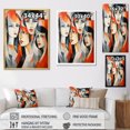 thumbnail image 4 of Designart "Les Demoiselles d Avignon in Cubist Form I" Abstract Floater Framed Canvas Art Print, 4 of 7