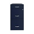thumbnail image 3 of 18" Deep 3 Drawer Metal Organizer File Cabinet with Pencil Drawer, Navy, 3 of 4