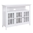 thumbnail image 4 of Convenience Concepts Big Sur Deluxe 55 inch TV Stand with Storage Cabinets and Shelf, White, 4 of 10