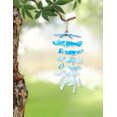 thumbnail image 2 of Seaglass Starfish Windchime Hanger, 9" Long Coastal Beach Mobile, 2 of 5