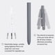 thumbnail image 4 of 5-Pack Retractable Gel Pens, 0.5mm Fine Point Rollerball Pen, Quick Dry Black Ink, Smooth Writing Pens for Office & School, 4 of 5
