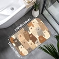 thumbnail image 3 of 1pc Bears Pattern Absorbent Non-Slip Bathroom Thickened Flannel Rug Decor,Soft,Quick Drying,Suitable For Indoor/outdoor Use,Bathrooms,Bedrooms,Kitchens,Terrace,Laundry Rooms,16"x24", 3 of 7