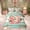 Green Pink B, variant on Feelyou Rose Flower Letter Full Size Bedding Sets for Women Girls, Teal Retro Rustic Wood Full Size Bed in a Bag, Grey Reversible, 7pcs