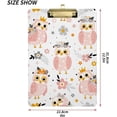 thumbnail image 3 of Coolnut Owl Clipboard, Acrylic Standard A4 Letter Size Clip Board with Low Profile Clip for Office, Classroom, Doctor, Nurse and Teacher, 12.5"x9", 3 of 7