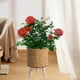 thumbnail image 3 of Cesta tejida perfecl con patas de madera Cilindro Marrón Claro, 3 of 8