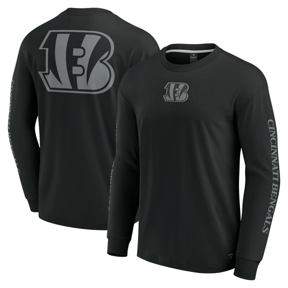 Unisex Fanatics Black Cincinnati Bengals Elements Strive Long Sleeve T-Shirt
