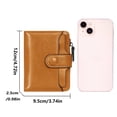 thumbnail image 6 of KAWELL Small Women Wallet Leather Bifold Card Holder RFID Blocking with ID Window, 6 of 8