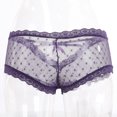 thumbnail image 4 of Faithtur Women See-through Lace Panties Solid Color Breathable Underpants, 4 of 7