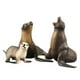 thumbnail image 1 of FELTECHELECTR piezas de modelo de familia de leones marinos de alta simulación, organismo marino decorativo para que los niños jueguen., 1 of 5