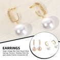 thumbnail image 2 of Qarigey 1 par de pendientes para mujer, colgante de perlas, decoración, pendiente, lazo para oreja, decoraciones para orejas, novia, joyería para Ropa, zapatos y accesorios Miscelánea Plata Qarigey AP013875-01, 2 of 6