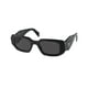thumbnail image 2 of Prada PR 17WS 1AB5S0 Gafas de sol rectangulares de plástico negro unisex Lente gris, 2 of 6