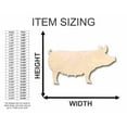 thumbnail image 2 of Unfinished Wood Pig Sow Shape - Farm Animal - Craft - up to 46" DIY 18" / 1", 2 of 3