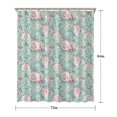 thumbnail image 5 of Pioneer Flower Floral Print Pattern Shower Curtain 72"x84" ,Bathroom Decorative Shower Curtains Set with 12 Hooks,Modern Waterproof Washable Shower Curtain, 5 of 6