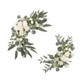 thumbnail image 4 of 2 guirnaldas de flores artificiales para boda, elegantes y realistas. Blanco, 4 of 9