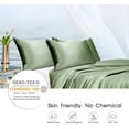 thumbnail image 4 of 100% Mulberry Silk Pillowcase with Hidden Zipper,Both Sides Pure Silk Breathable Pillow Case for Hair and Skin,19 Momme Grade 6A,1pc,Sage Green,Queen Size 20x30 Inches, 4 of 4