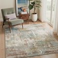 thumbnail image 2 of GENIMO 5'x7' Area Rug for Living Room, Machine Washable Non Slip Low Pile Rug for Bedroom Dining Room, Abstract, Muted Multicolor, 2 of 5