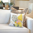 thumbnail image 5 of Outdoor Yellow Throw Pillow Covers 18x18 Set of 4 Spring Summer Decorative Cushion Cases Home Décor Decorations for Patio Couch Chair Sofa,Daisy Floral Gnomes, 5 of 5