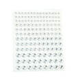 thumbnail image 1 of Vogacara Ojo cuerpo cara gemas pegatinas de diamantes de imitación autoadhesivo sin pegamento maquillaje joyería accesorio DIY fiesta favores para Tratamientos faciales Blanco Vogacara CE013625-02B, 1 of 6